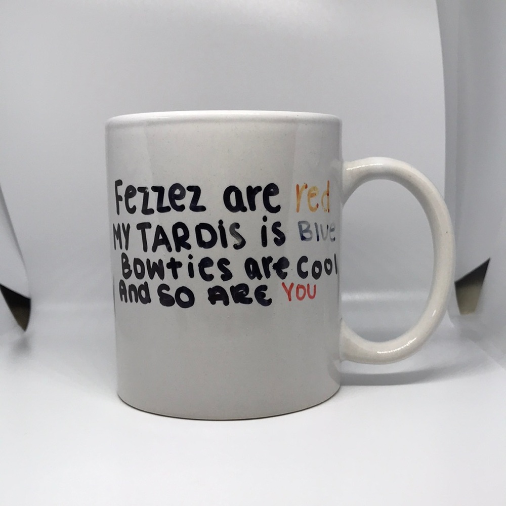 Homemade Doctor Who mug